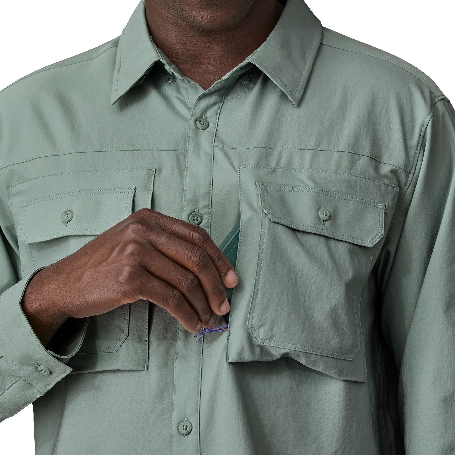 Men's Long-Sleeved Self-Guided Sun Shirt - Image 5