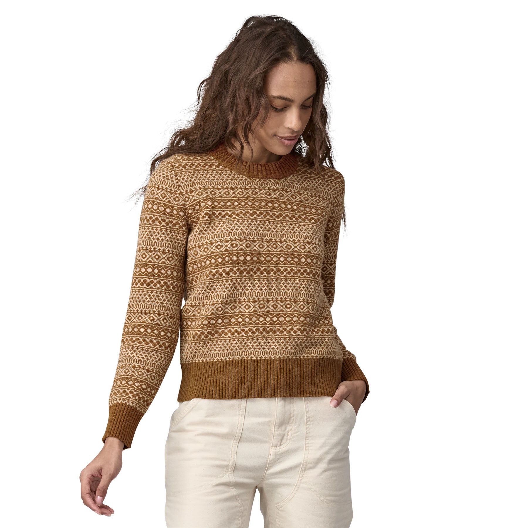 Women's Recycled Wool-Blend Crewneck Sweater - Image 2
