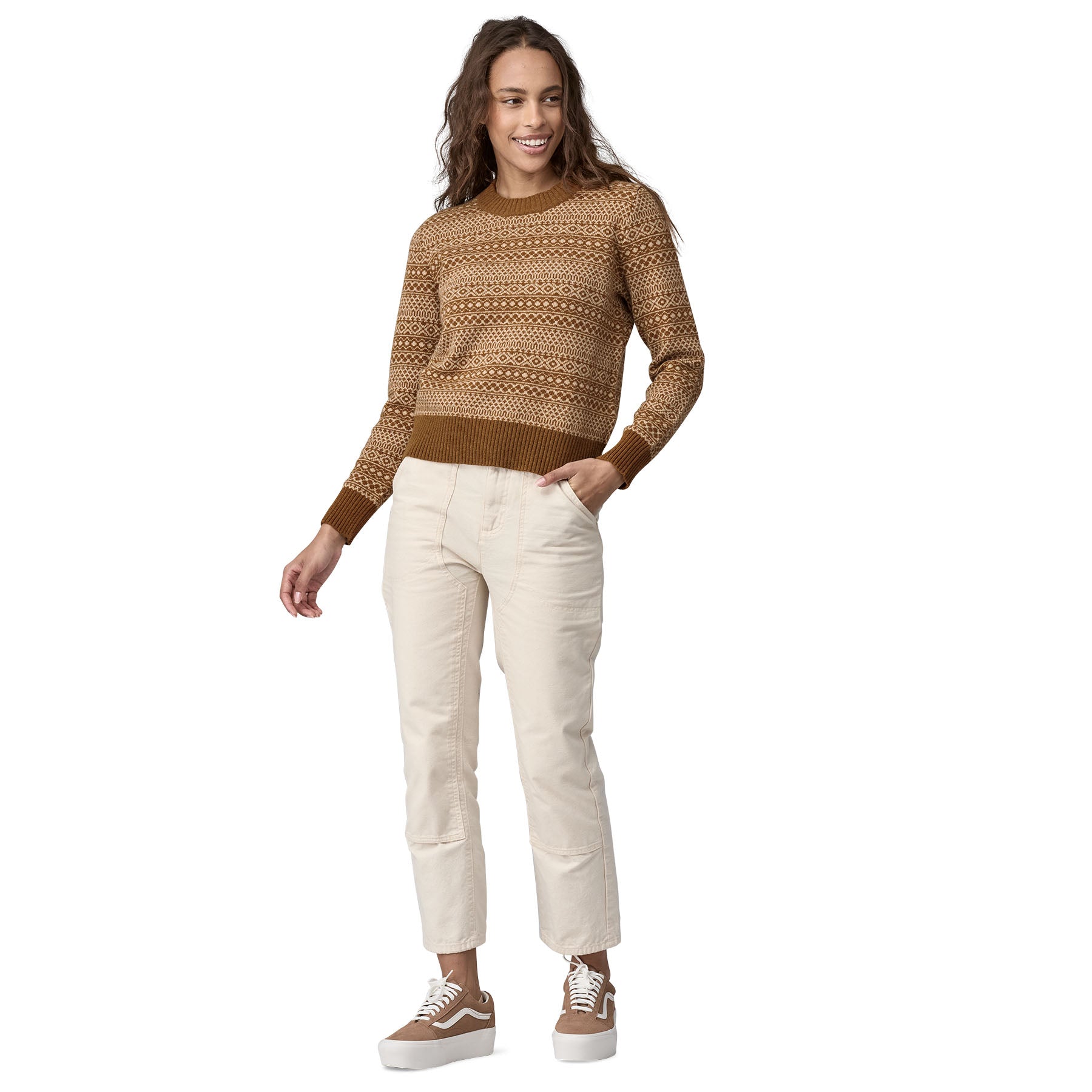 Women's Recycled Wool-Blend Crewneck Sweater - Image 4
