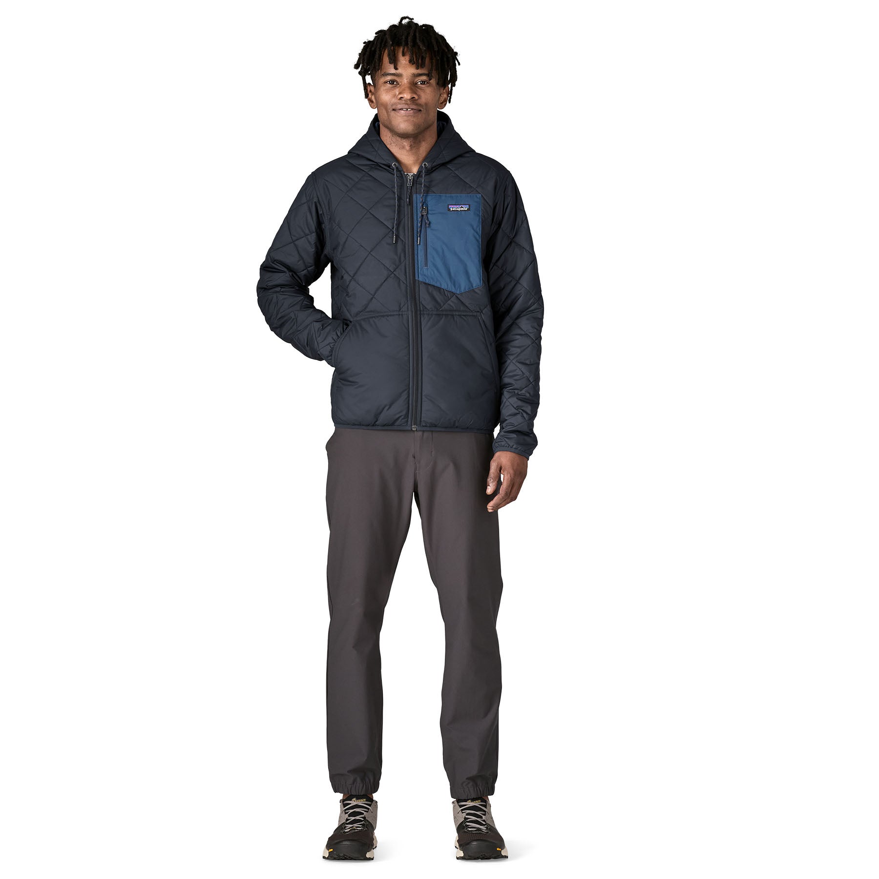 Men's Diamond Quilted Bomber Hoody - Image 4