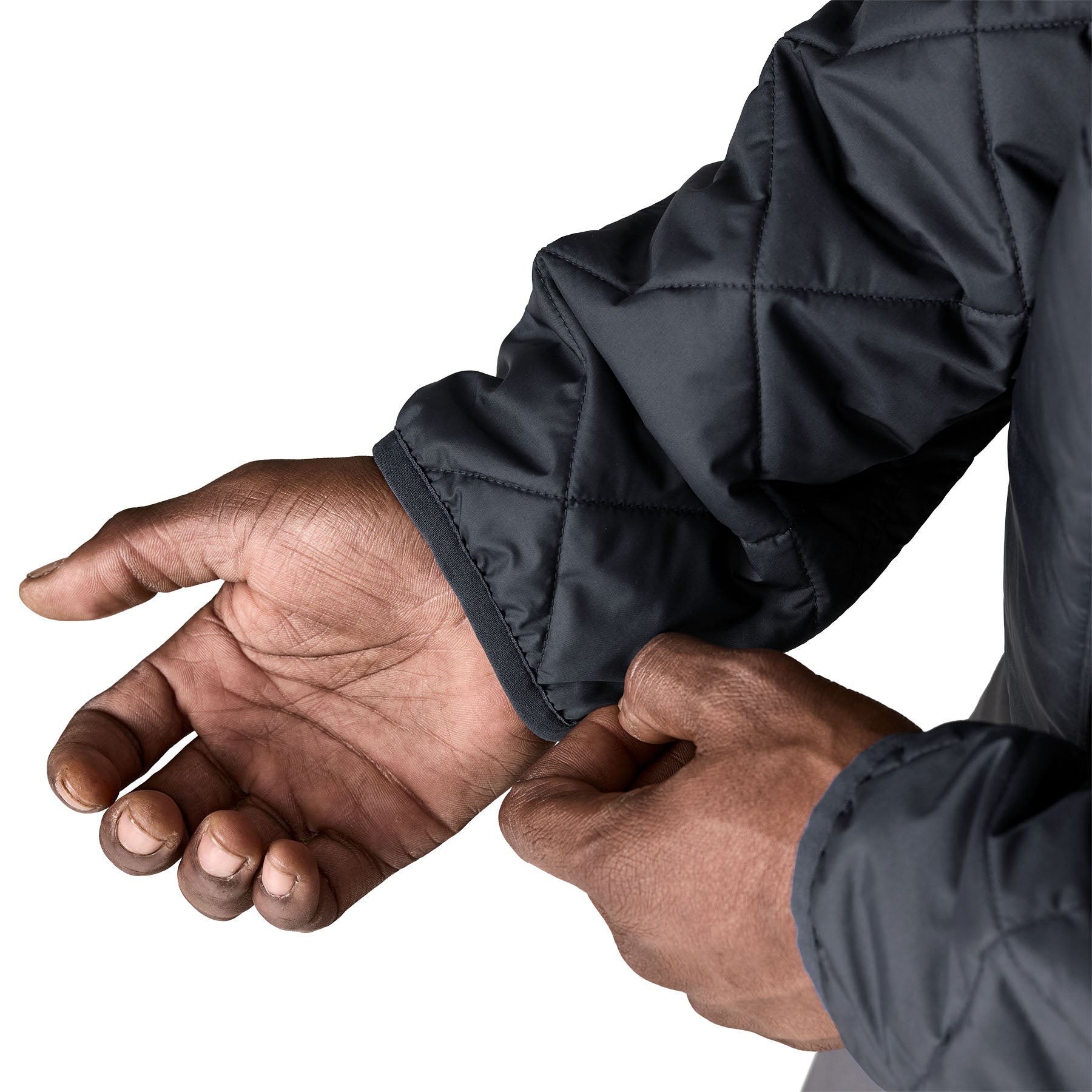Men's Diamond Quilted Bomber Hoody - Image 8
