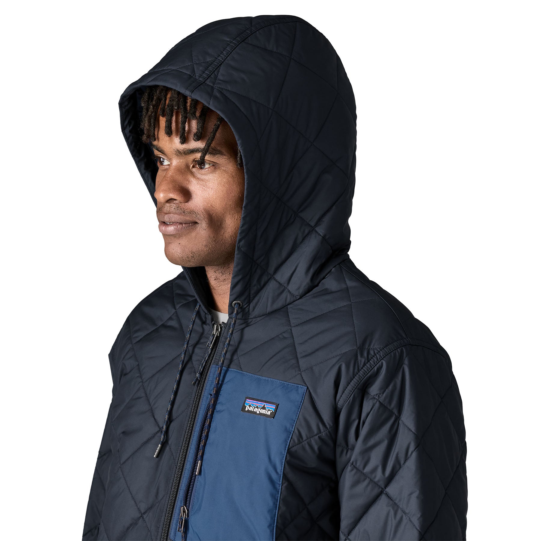 Men's Diamond Quilted Bomber Hoody - Image 5