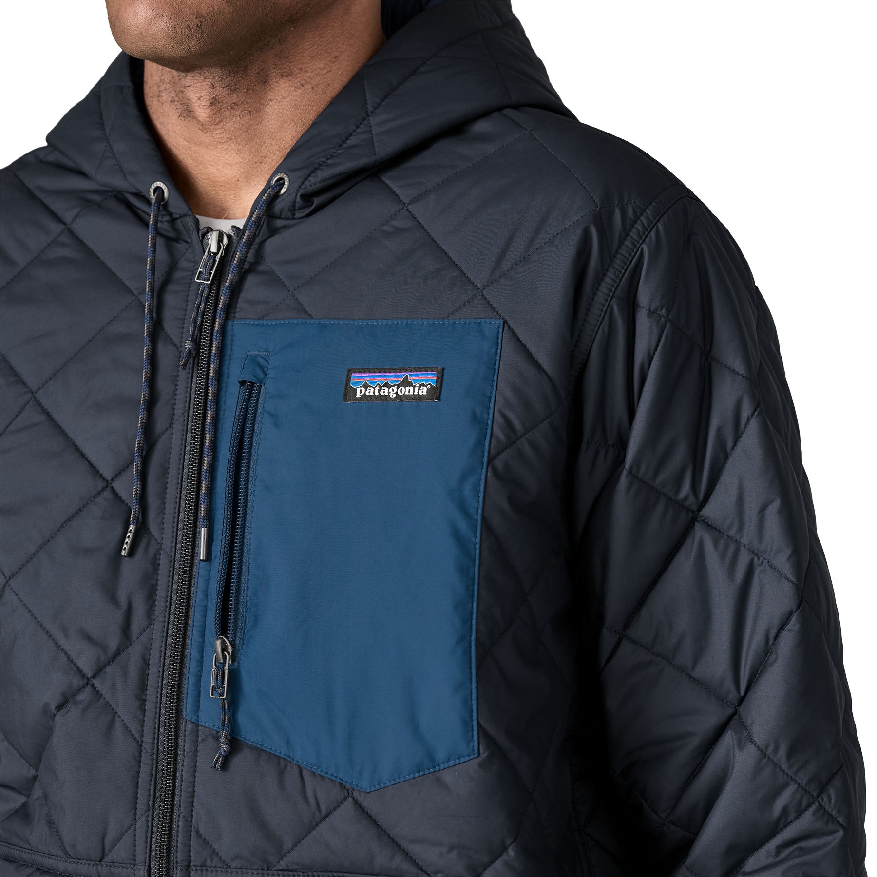 Men's Diamond Quilted Bomber Hoody - Image 6