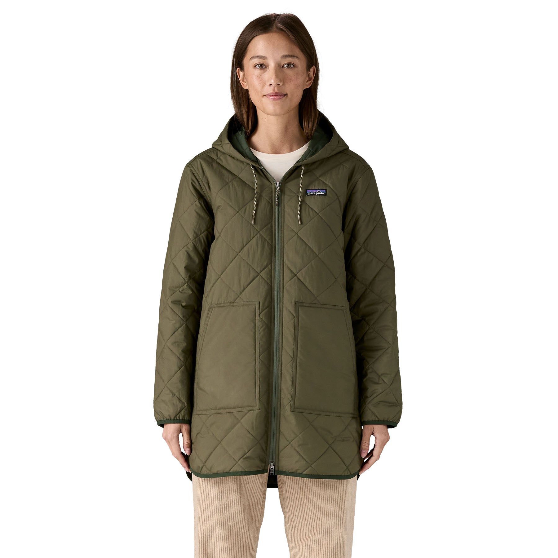 Women's Diamond Quilted Parka - Image 2