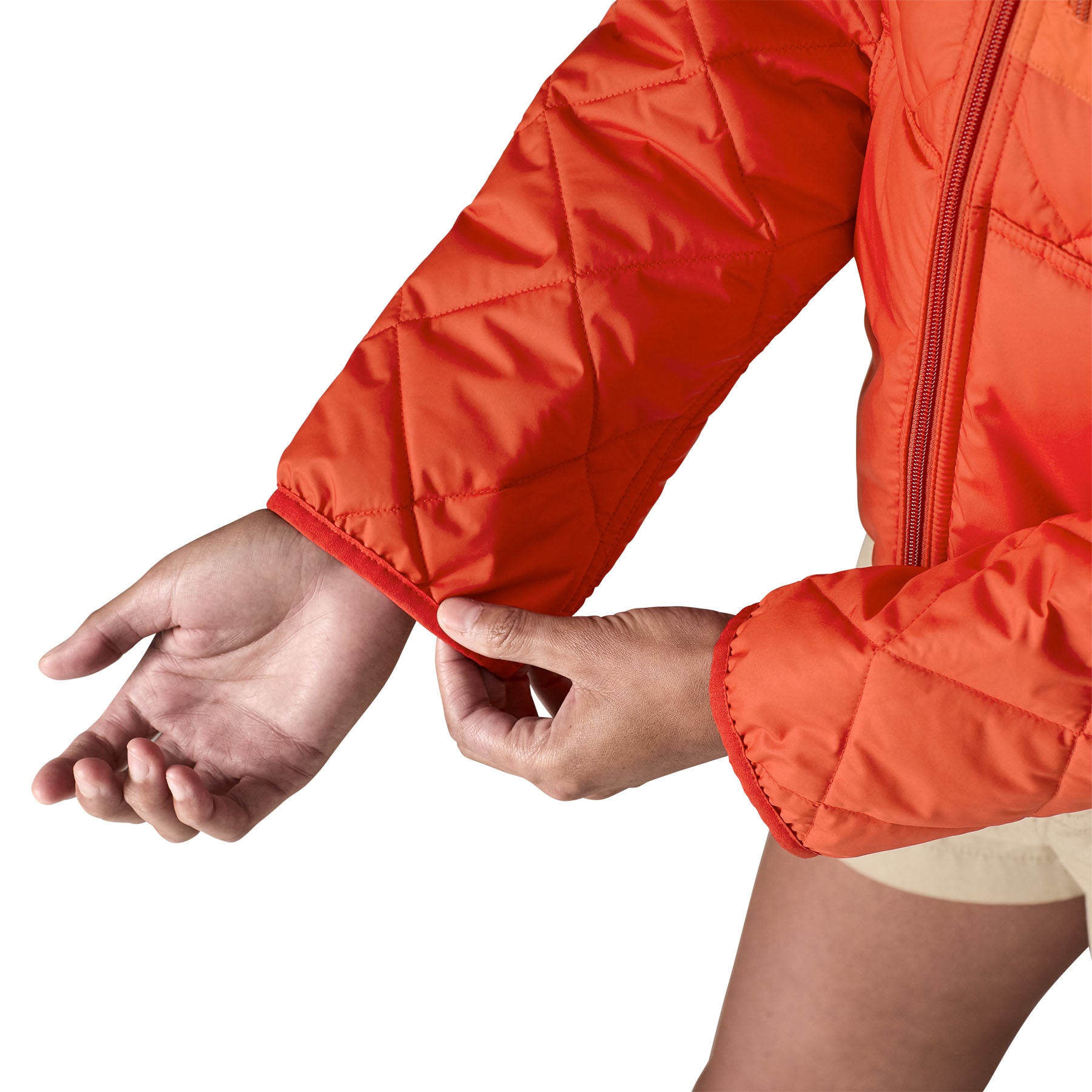 Women's Diamond Quilted Bomber Hoody - Image 8