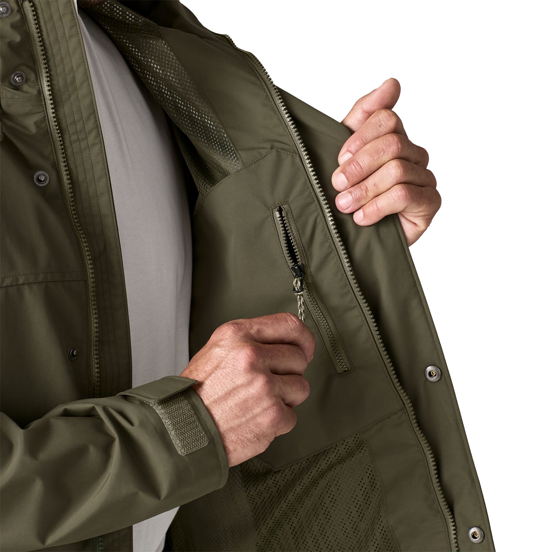 Men's Outdoor Everyday Rain Jacket - Image 8