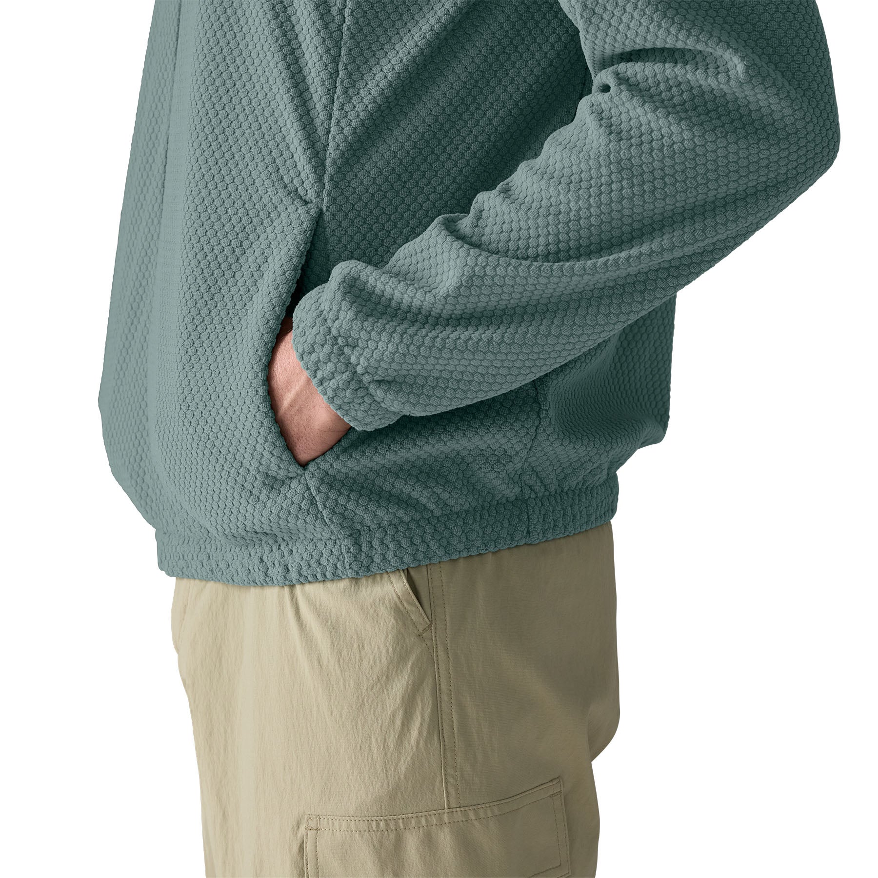 Men's Textured Fleece Jacket - Image 8