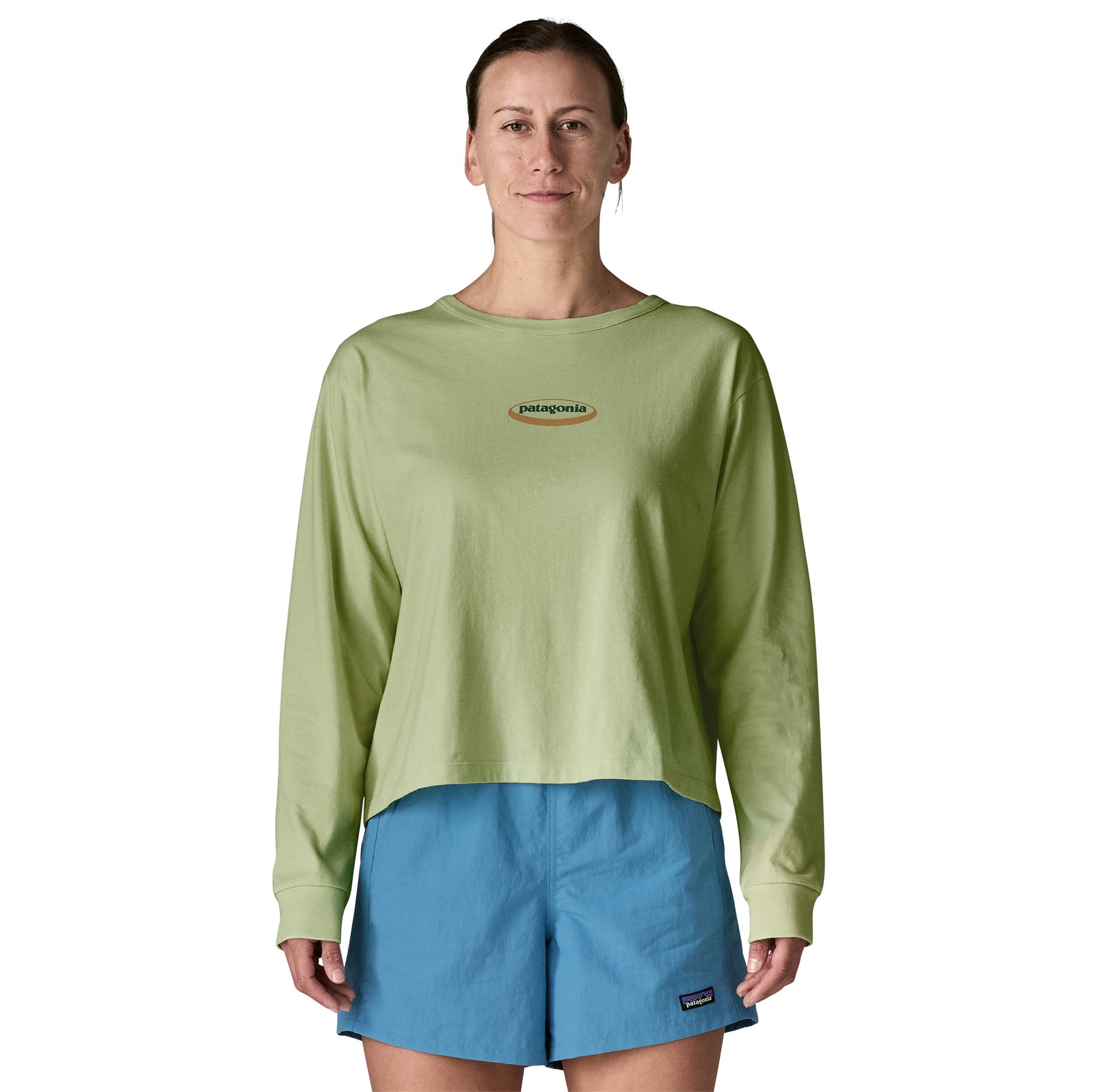 Alternative view of Women's Long-Sleeved '95 Oval Logo Easy-Cut T-Shirt