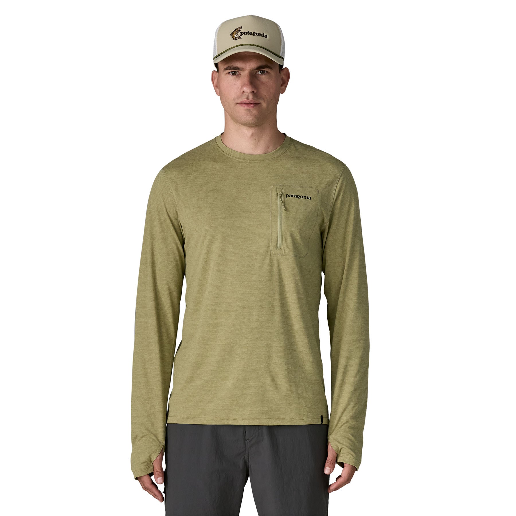 Alternative view of Men's Long-Sleeved Capilene® Cool Sun Shirt - Fitz Roy Trout