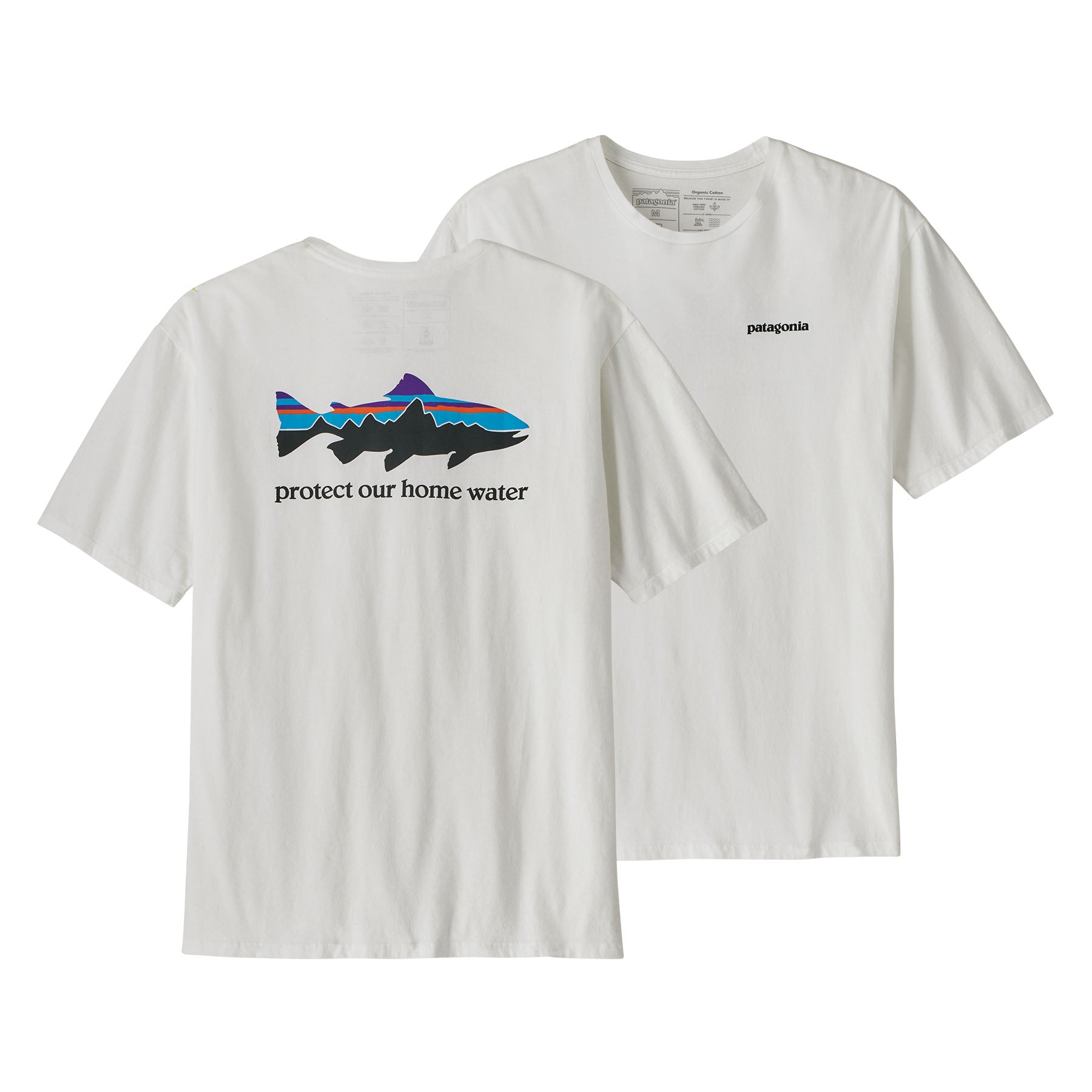Men's Home Water Trout Organic T-Shirt - Image 5
